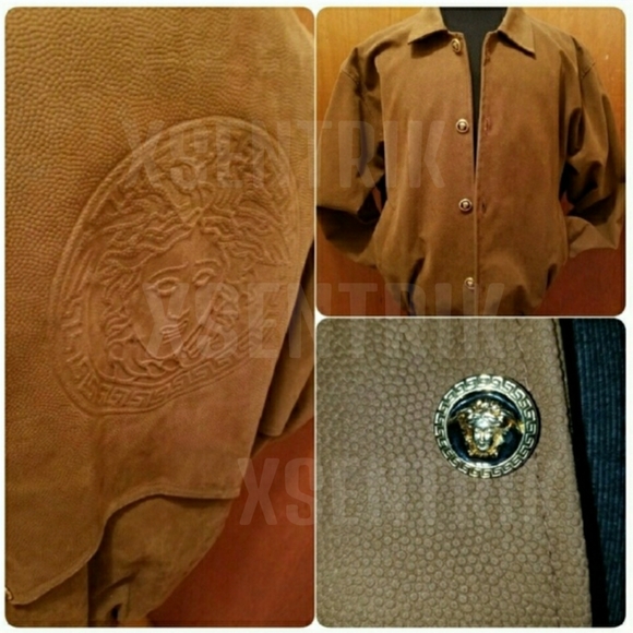 VERSACE GEN LEATHER BOMBER JACKET - Picture 15 of 15